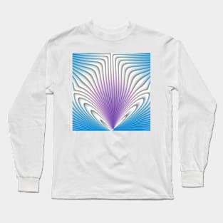 Blue and purple abstract pattern background Long Sleeve T-Shirt